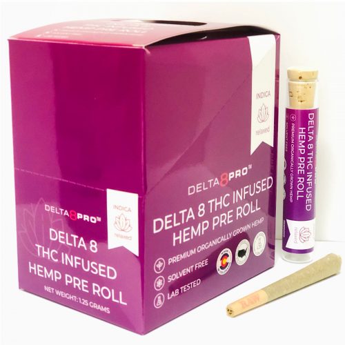 Delta 8 Pro D8 THC Infused Hemp Pre Roll Indica